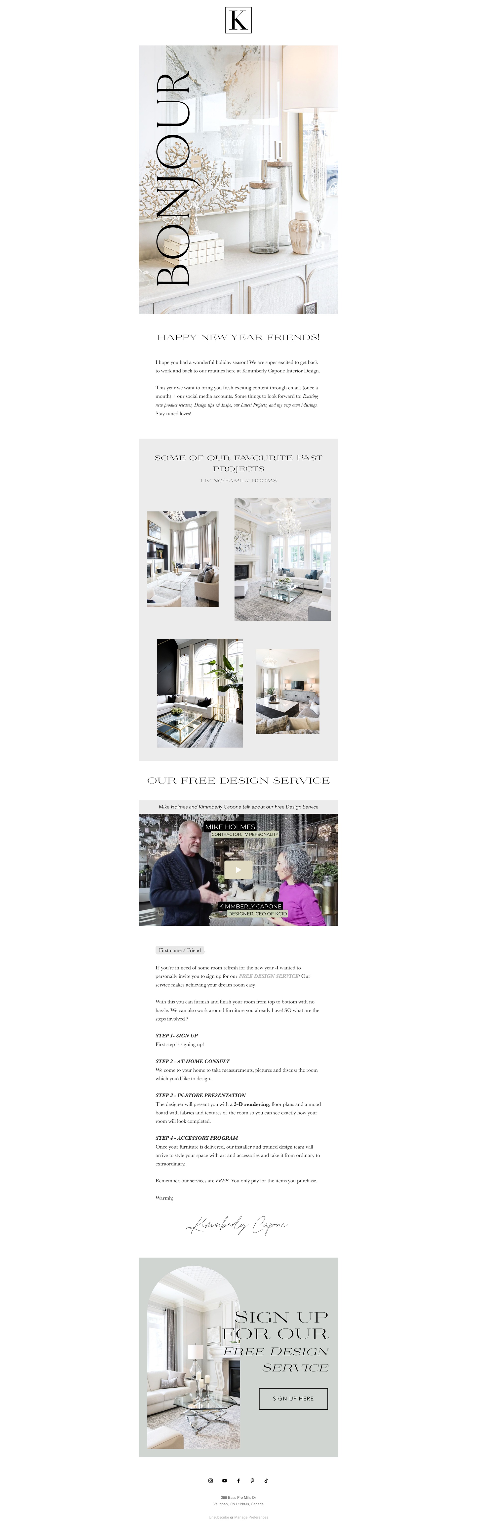 Newsletter design