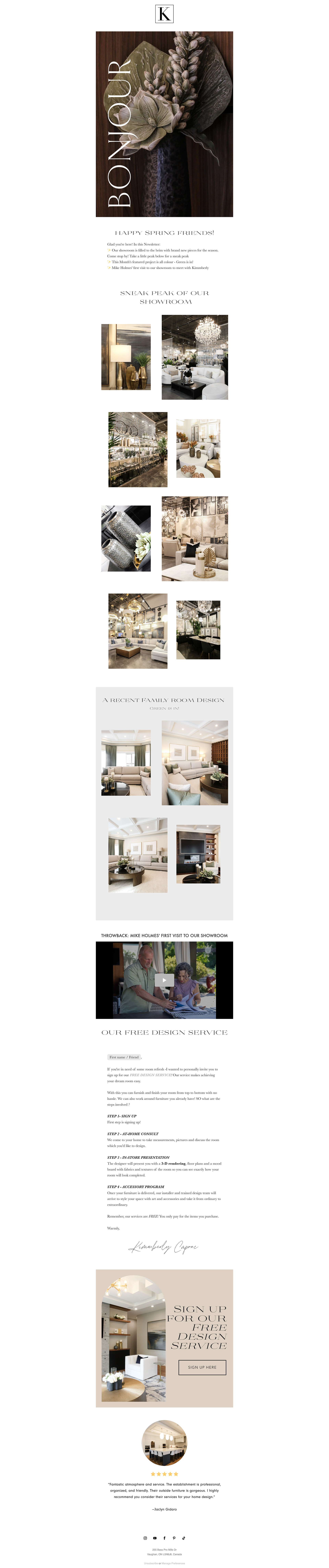 Newsletter design